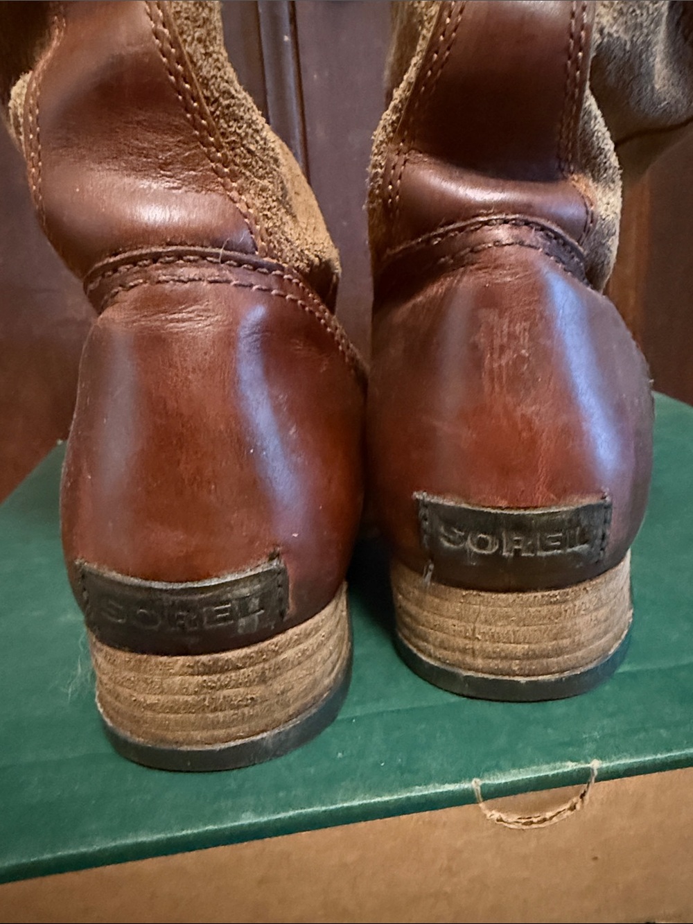 Women’s SOREL leather and suede boots 10.5 - Picture 7 of 9
